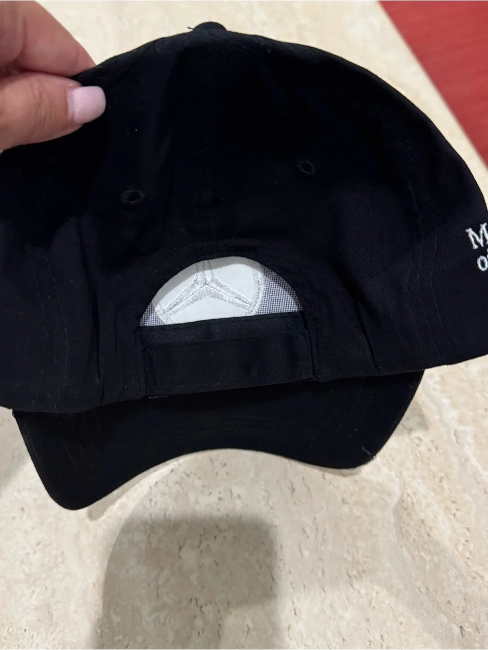 Mercedes-Benz Black Cap with White Star Logo